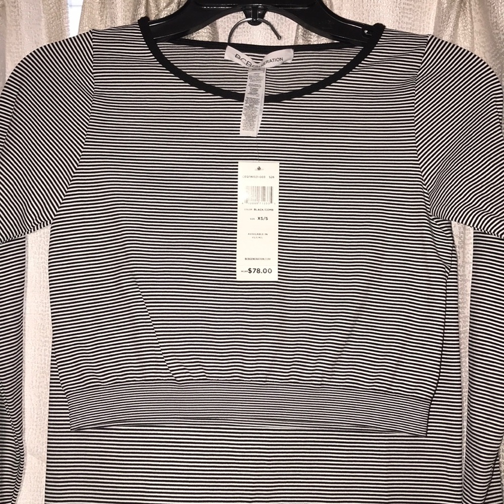 NWT BCBGeneration Long Sleeve Crop / Midi Skirt